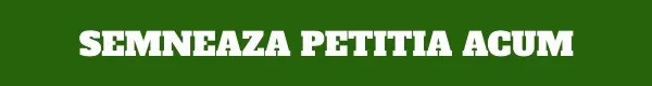 Banner verde con il messaggio «Firma la petizione adesso».