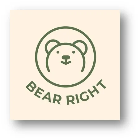Das Bear-Right-Logo mit einem in einen Kreis gezeichneten Bären.